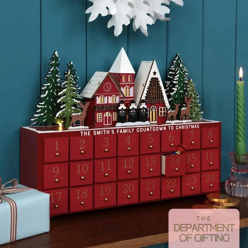 il_794xN.7673621565_ts9y.jpg Personalized Red Wooden Light-Up Advent Calendar - Image 1