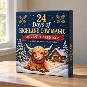Highland Cow Collectible Figure Advent Calendar