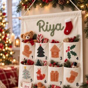 Custom Name Kids’ Pocket Advent Calendar