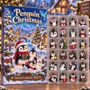 Personalized Penguin Christmas Countdown Calendar