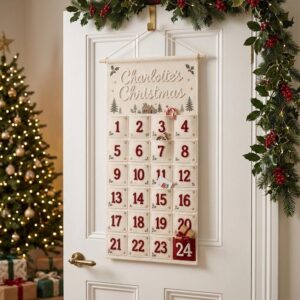 Custom Chenille Name Fabric Advent Calendar