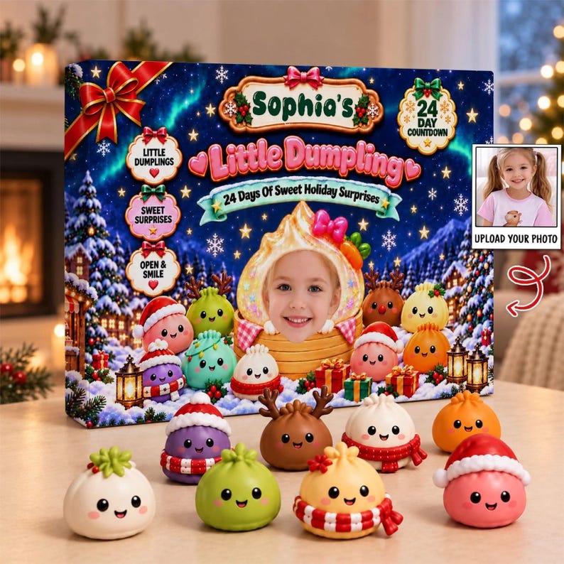 il_794xN.8613187762_5m9i.jpg Custom Photo Dumpling Christmas Countdown - Image 1